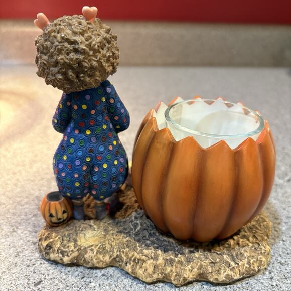 Lang Candles Halloween Friends SBB#3 Candle Holder Clown Sherri Buck Baldwin - Picture 4 of 10